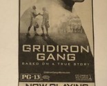 Gridiron Game Vintage Movie Print Ad Dewayne Johnson TPA10 - $5.93