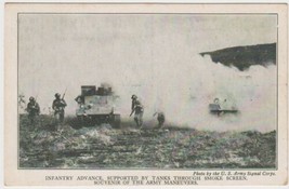 U. S. Army Signal Corps Infantry Advance Tanks Smoke Screen JOIN THE ARMY Card - £2.24 GBP