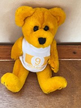 Yellow Orange Plush Steve Smith Jointed Teddy Bear w VNEA ANNUAL T-Shirt Stuffed - £9.16 GBP