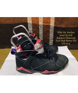 Nike Air Jordan 304775-018 Raptors Charcoal True Red Retro VII US 10.5 - £193.95 GBP