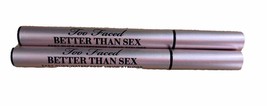 Too Faced Better Than Sex DEEPEST BLACK Waterproof Liquid Eyeliner - 2X - $24.95