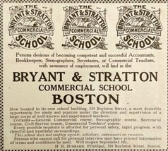 1916 Bryant and Stratton Boston Mass Advertisement College University DW... - $18.49