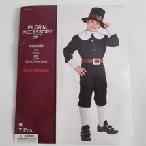Pilgrim Child Costume Accessory Set 7 Pieces Thanksgiving Accessories Ha... - $22.75