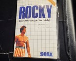 Rocky (Sega Master, 1987) game + artwork / box is totally broken - £6.20 GBP