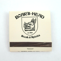 Vintage Matchbook Boars Head Steak &amp; Spirits Est 1969 with Matches Calif... - $9.99