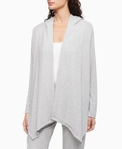 Calvin Klein Womens Pure Lounge Long Sleeve Open Hoodie Size Small, Grey Heather - £50.06 GBP