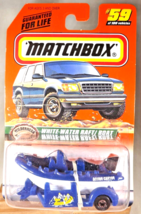 1999 Matchbox #59 Wilderness Adventure Series 12 WHITE-WATER RAFT/BOAT Blue-Whit - £8.26 GBP