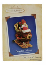 Hallmark Keepsake 2004 "Downhill Delivery" Christmas Ornament / NEW - £11.95 GBP