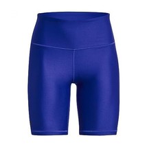 Under Armour Women&#39;s HeatGear Bike Shorts Royal Blue Large 1360939-401 - £27.52 GBP