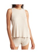 EBERJEY Elon The Muscle Tank Sleep Shirt, Beige/Oatmeal, Luxury, Large 1... - $75.22 CAD