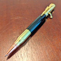 Bolt Action Pen Bullet Pen Gold Black Material Great Gift For Dad Friend - £6.72 GBP