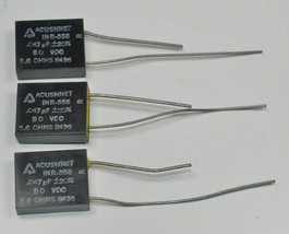 Lot of 3 NOS Vintage Acushnet .047 uf 20% 80VDC 5.8 ohms RC Network Capacitor - £26.40 GBP