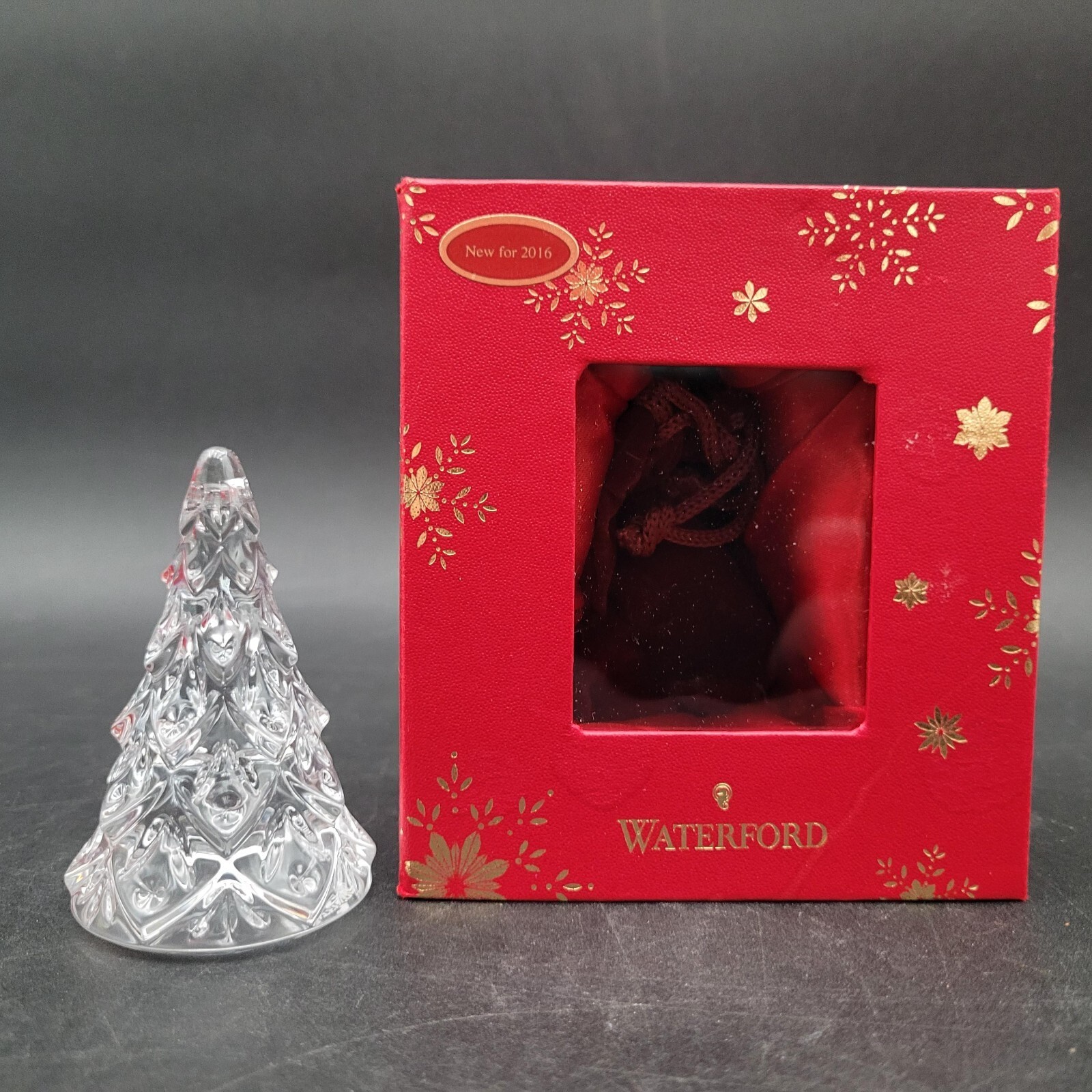 Waterford Crystal 2016 Mini Christmas Tree Holiday Ornament #40020882 w/Box - $49.49