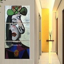 Hand Painted Pablo Picasso famous paintings dream girl abstract painting figure  - £120.59 GBP+