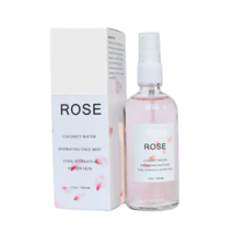 Rose Coconut Water Hydrating Face Mist -Refresh, Tone, Hydrate Your Skin, 1 oz  - £12.63 GBP