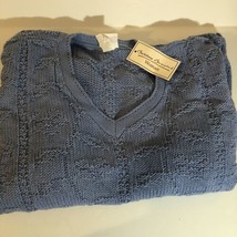 Vintage Bobbie Brooks Blue Sweater 22W Long Sleeve Sh3 - $8.90