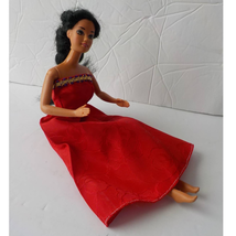 VTG 80s Barbie Doll Brown Hair n Eyes Twist Turn Handmade Dress Mattel Indonesia - £14.52 GBP