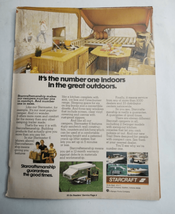1974 Starcraft Pop Up Camper Print Ad Camping Boat Trail Stars Swinger - $11.86