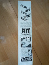 Vintage Rit Tints &amp; Dyes &amp; More Small Print Magazine Ads 1937 - $3.99