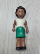 Little Tikes vintage dollhouse mom doll green skirt AA brown skin black ... - $11.75