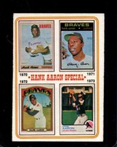 1974 Topps #6 Hank Aaron Vgex Braves 1970-73 Hof *X102381 - £6.26 GBP