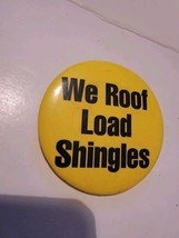 Vintage Button We Roof Load Shingles Yellow - $9.79