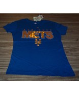 WOMEN&#39;S TEEN NEW YORK METS MLB BASEBALL T-shirt SMALL NEW w/ Tag FOIL PRINT - $26.96 CAD