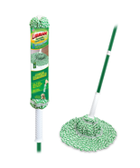Tornado Twist Mop with Cotton Blend Head Steel Handle Green &amp; White - $453.00 MXN