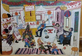 RARE Mrs Pepperpot in The Kitchen 1967 Advent Calendar illustrated by Bjorn Berg - £72.50 GBP