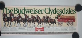 Budweiser Clydesdales 8 Horse Hitch Panoramic Poster - £23.31 GBP