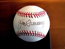 Jim Bunning Tigers Phillies Hof Pitcher Signed Auto Oml Baseball Jsa Beauty - $118.79