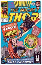 The Mighty Thor #437 October 1991 &quot;Clash With Quasar!&quot; Hercules Enchantr... - £3.07 GBP