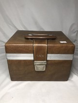 Savoy 8 Track Portable Case Holds 12 Tapes Cartridges Vintage Brown 1970... - $24.75