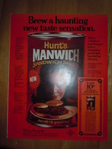  Hunt&#39;s Manwich Sandwich Sauce Coupon Print Magazine Ad 1969  - £5.58 GBP