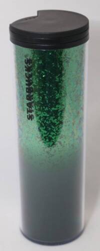 Starbucks 2019 Hot Cold Cup Tumbler Traveler Coffee Mug Glitter Ombre Gr... - $15.69