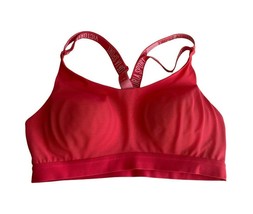 Victoria Sport Vs Size 32B Pink Lightweight Racerback Sports Bra Mesh Overlay - $9.46