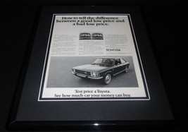 1972 Toyota Framed 11x14 ORIGINAL Vintage Advertisement - $39.59