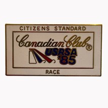 White Canadian Club USRSA 1985 Citizens Standard Race Gold Tone Pinback - £11.67 GBP