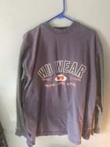 Vintage 90s Mens Xl WU-TANG Clan / WU-WEAR Worldwide Long Sleeve Shirt Blue/Gray - £119.58 GBP