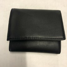 French Connection Black Faux Leather Tri Fold Wallet New - £14.74 GBP