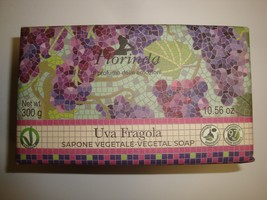 Florinda Sapone Vegetale Italy 10.5oz Bath Bar Soap Uva Fragola Strawberry Grape - £11.06 GBP