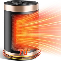 Electric Space Heater Portable 1500W/750W Quiet Space Heater 70° Oscillation - £34.21 GBP