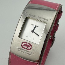 Marc Ecko Chronicles Quartz Watch 829-1972 Women Silver Pink Leather New... - $26.59