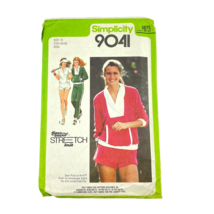 Simplicity Sewing Pattern 9041 Stretchy Track Suit Tennis Outfit Vintage 1979 - £9.95 GBP