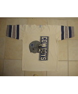 Vintage NFL DALLAS COWBOYS ringer jersey style t shirt Adult Sz M - £19.42 GBP