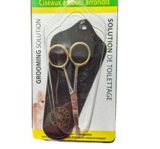 NEW Miracle Coat Care Pet Cat Dog Equine Ball Tip Shears with Sheath 4-Inch - £11.29 GBP