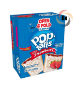 Full Box 6x Packs Kellogg&#39;s Pop Tarts Frosted Strawberry Pastries | 3.67oz - £16.58 GBP