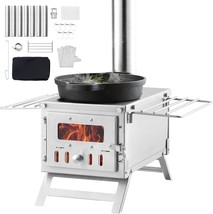 The Vevor Wood Stove Is An 80-Inch, Stainless Steel Camping Tent, And A Firebox. - £93.11 GBP