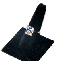 10k 5ct Brilliant Cut Cubic Zirconia Solitaire Engagement Ladies Ring Size 7.5 - £102.86 GBP