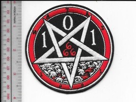 Vintage Skateboarding Natas 101 Skateboards 666 1991 Promo Patch 3.75 in - £7.98 GBP